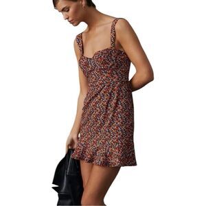 Anthropologie Hutch Floral Corset Mini Dress XS